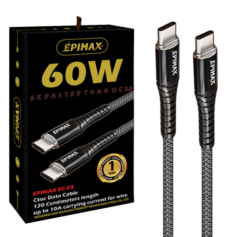 EPIMAX-EC-23 کابل پاور بانک دوسر تایپ سی EC-23 - Image 1