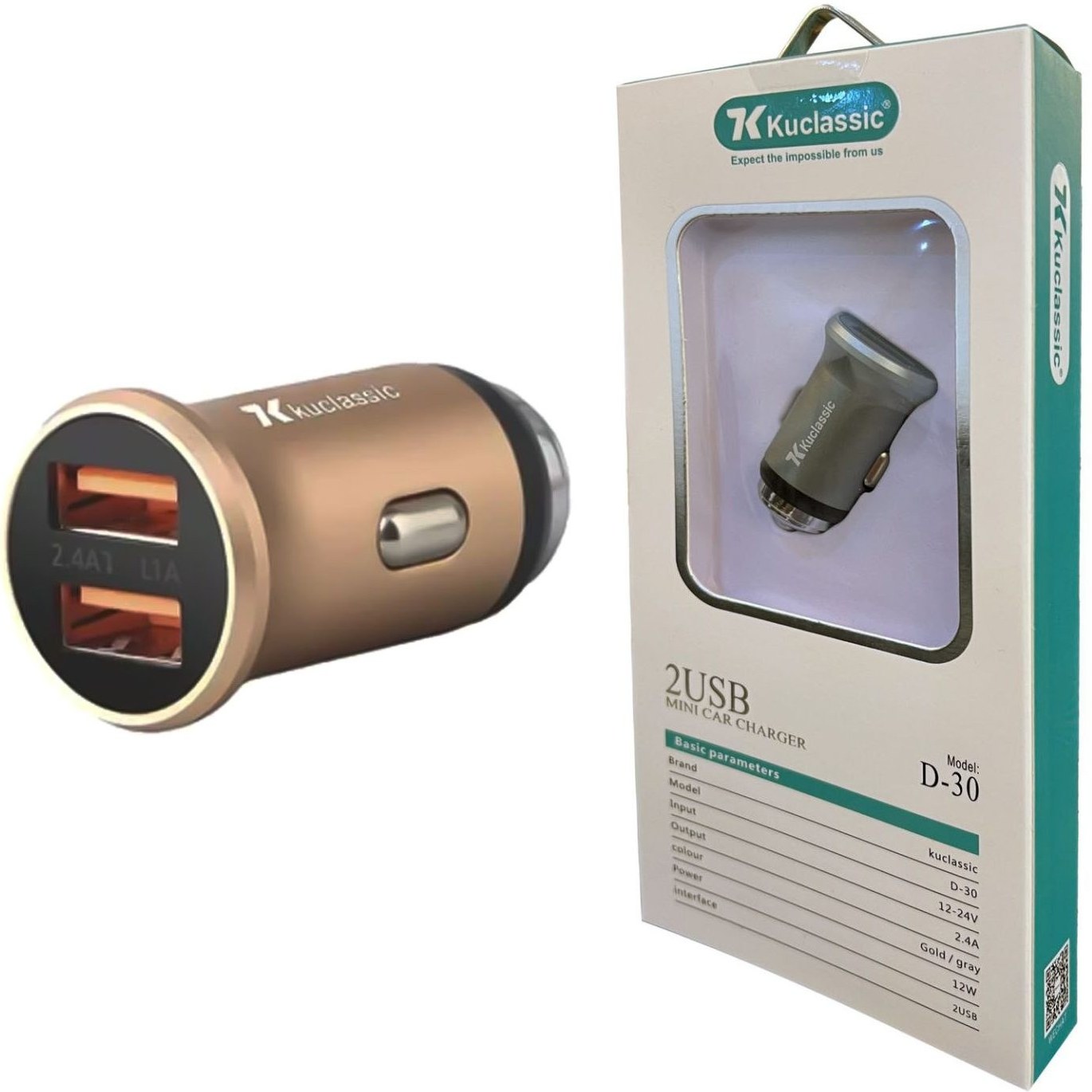 ciT-nfcKLINQXdmu فندکی شارژ KUCLASSIC USB D30 - Image 1