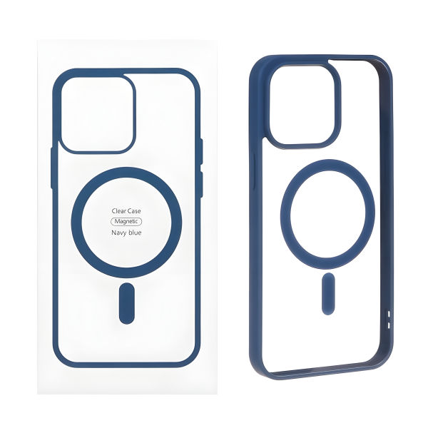 CLEAR NAVY BLUE_imresizer گارد مگ سیف CLEAR 16PRO MAX ابی - Image 1