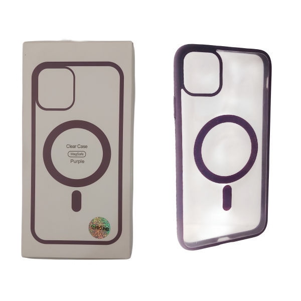 CLEAR PURPLE گارد مگ سیف CLEAR 13 PRO بنفش - Image 1