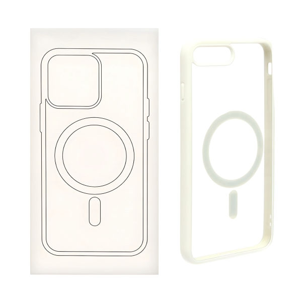 CLEAR WHITE_imresizer گارد مگ سیف CLEAR 16PRO MAX سفید - Image 1