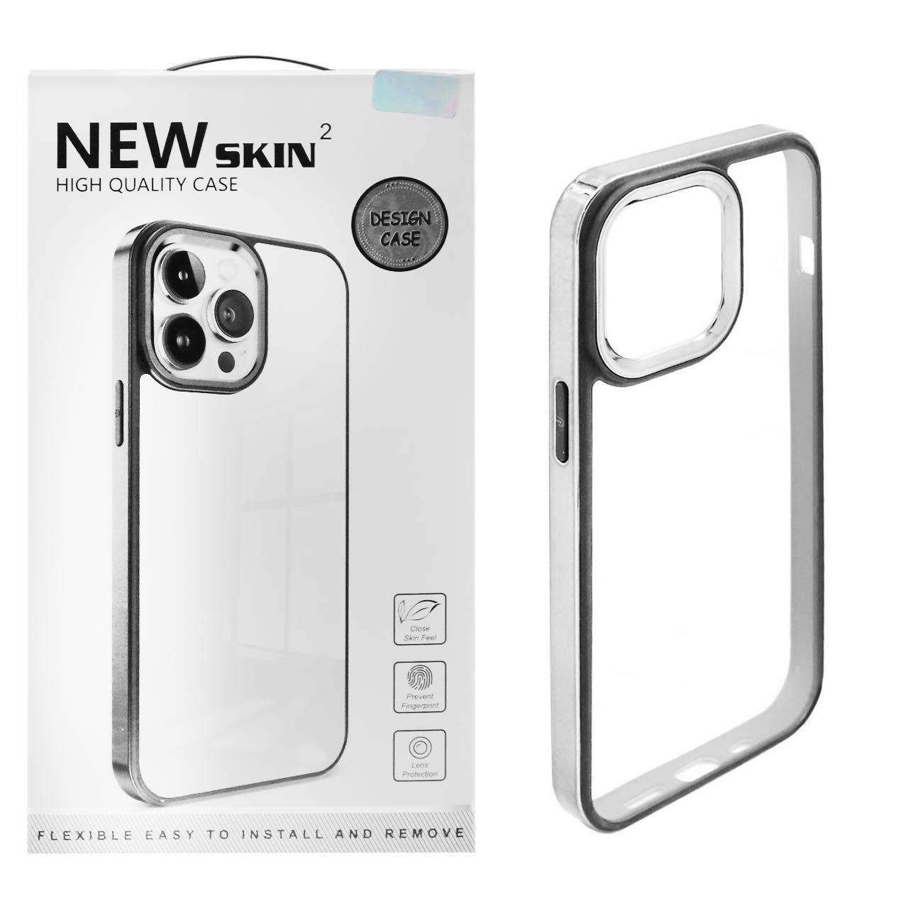 نقره ای NEW SKIN2 گارد ایفون 12PRO MAX نقره ای - Image 1