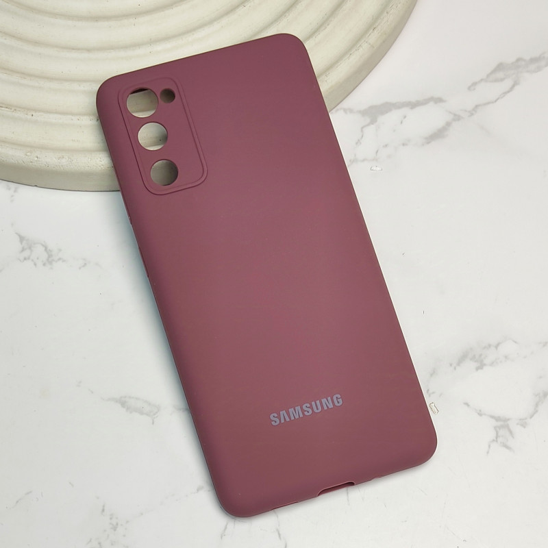 قاب-سیلیکونی-اورجینال-samsung-s20-fe (9) گارد سیلیکون اورجینال S21 FE زرشکی - Image 1