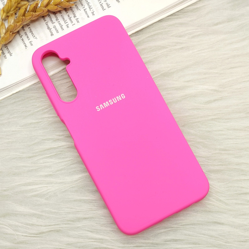 قاب-سیلیکونی-اورجینال-زیربسته-samsung-a05s گارد سیلیکون اورجینال A05S صورتی پر رنگ - Image 1