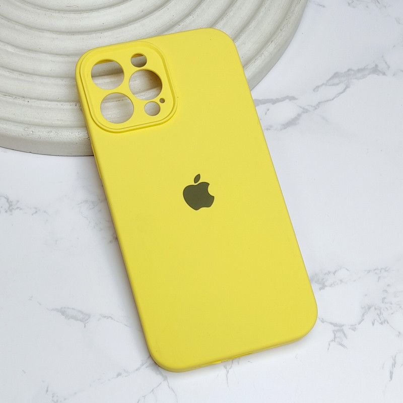 قاب-سیلیکونی-اورجینال-محافظ-لنزدار-iphone-13-pro-max گارد سیلیکون اورجینال 13PRO زرد - Image 1