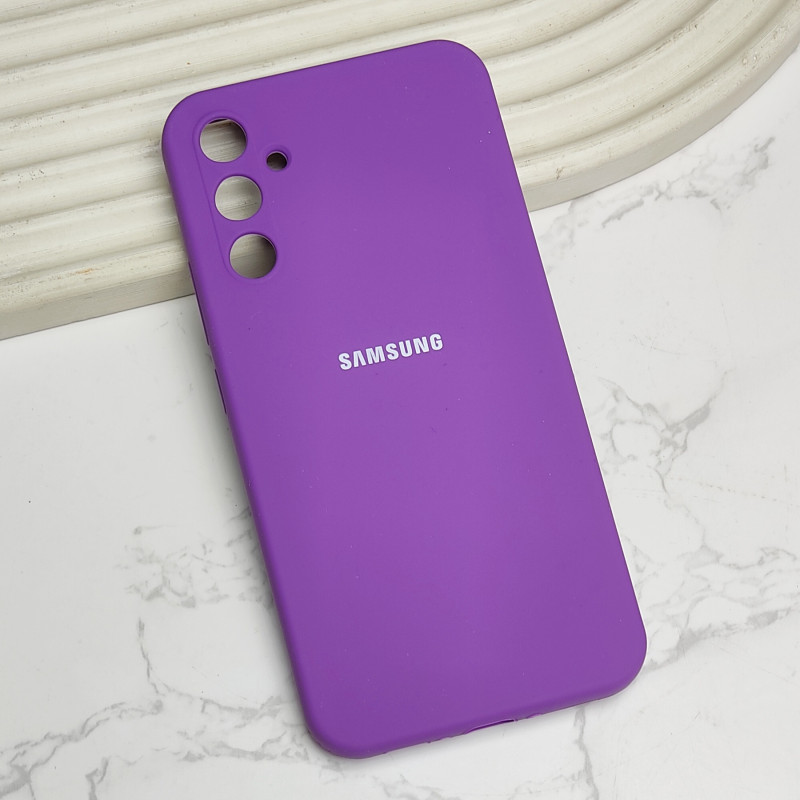 قاب-سیلیکونی-اورجینال-محافظ-لنزدار-samsung-a34 گارد سیلیکون اورجینال A14 نیلی - Image 1
